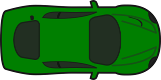Green Car Top View Icon PNG images