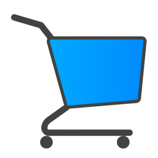 Blue Shopping Cart Icon PNG images
