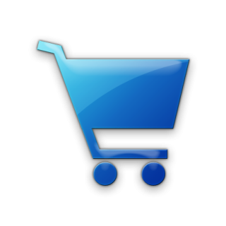 Blue Shopping Cart Icon PNG images