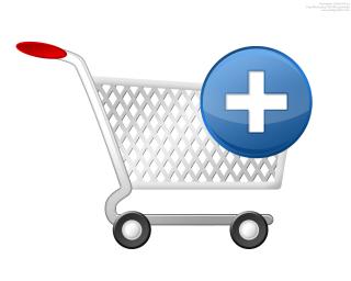 Blue Simple Add Cart Icon PNG images