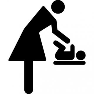 Mom Changing Baby Icon PNG images