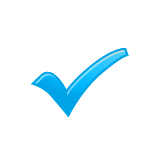 Blue Check Tick Icon PNG images