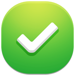 Green Square Tick Icon PNG images