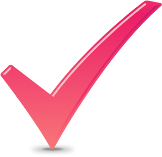 Pink Tick Icon PNG images