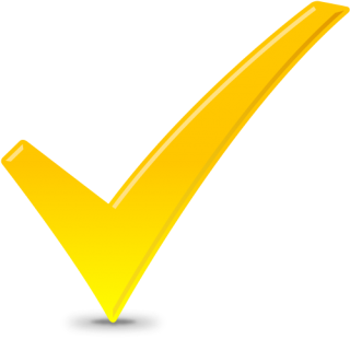 Yellow Check Tick Icon PNG images