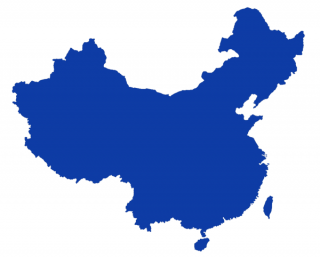 Blue China Map Icon PNG images