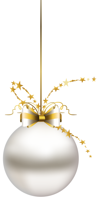 Silver Christmas Balls Png PNG images