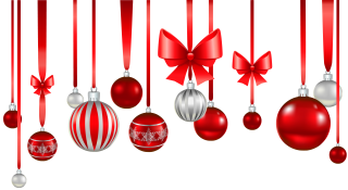 Christmas Balls And Ribbons Png Images PNG images