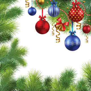 Christmas Balls, Tree Frame Png PNG images