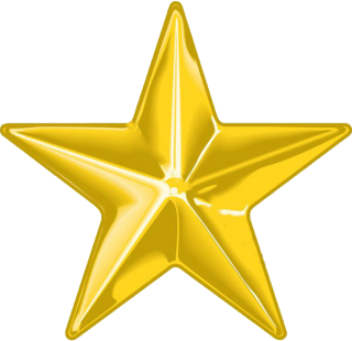 Golden Christmas Star Png PNG images