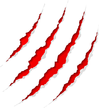 Red Claw Scratch Photo PNG images