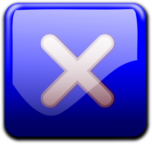 Blue Close Button Png PNG images