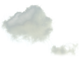 Simple sunny day cloud PNG image. Realistic cloud on a transparent