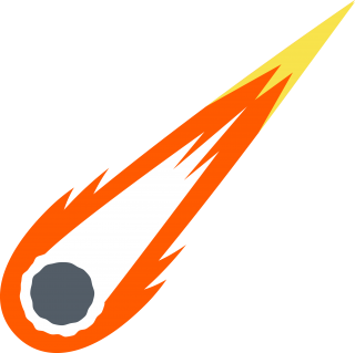 Orange Comet Photo PNG images