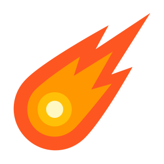 Orange Yellow Comet HD Photo PNG images