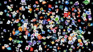 Social Network Confetti Icon PNG images