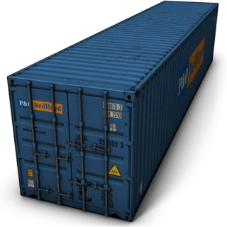 Blue Cargo Container Icon PNG images