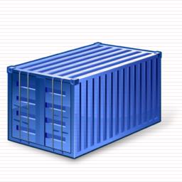 Blue Container Icon PNG images