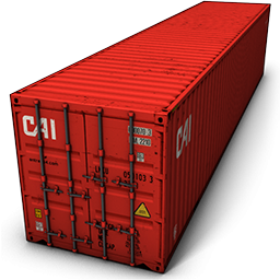 Cargo Red Container Icon PNG images