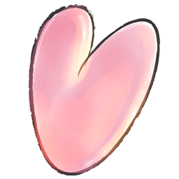 Cute Pink Heart Icon Png PNG images