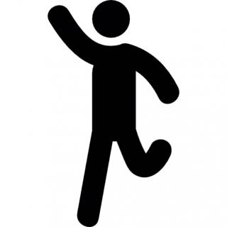 Dancing Man Silhouette Icon PNG images