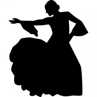 Dancing Woman Silhouette Icon PNG images