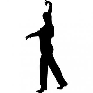 Man Dancing Flamenco Silhouette Icon PNG images