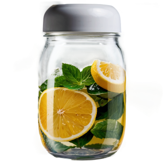 Detox Water In Mason Jar Png PNG images