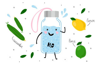 Happy Detox Bottle PNG Symbol PNG images