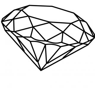 diamond outline png