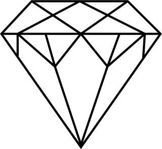 diamond outline png