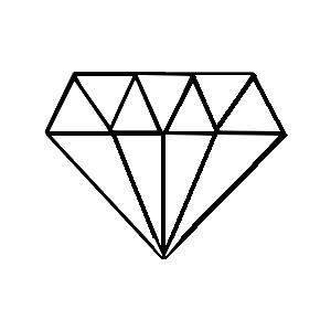 diamond outline png