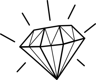 Background Transparent Diamond Outline Png PNG images