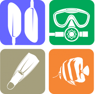 Diving Logo Icons PNG images