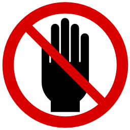 Do Not Put Hand Icon Png PNG images