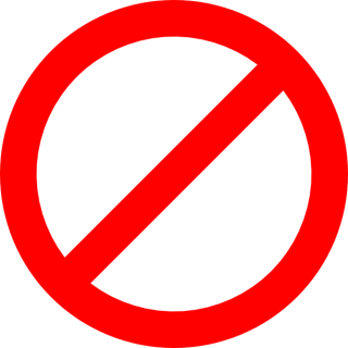 Red Not Sign Icon PNG images