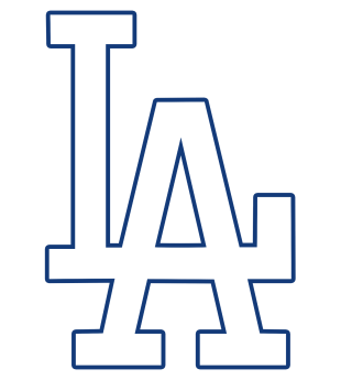 White Los Angeles Dodgers Icon, La Transparent PNG images