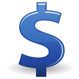 Blue Dollar Icon PNG images