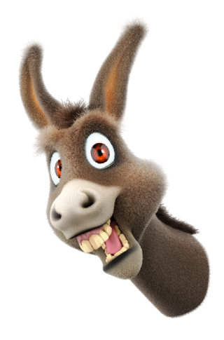 Download Donkey Cartoon Face PNG images