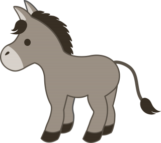 Little Donkey PNG images