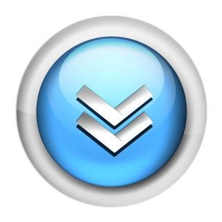 Blue Downloads Icon Png PNG images