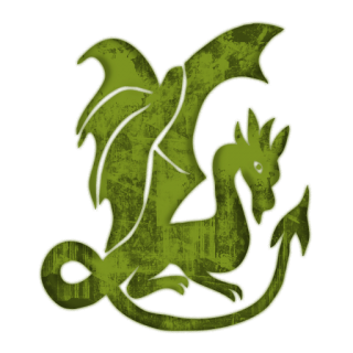 Green Gothic Dragon Icon PNG images