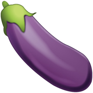 Emoji Eggplant Icon Symbol PNG images