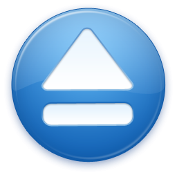 Blue Eject Icon PNG images