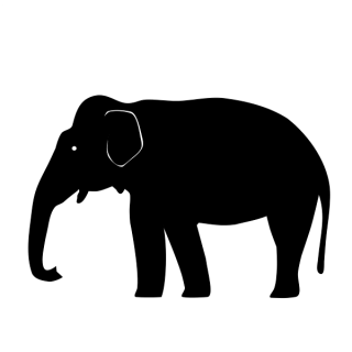 Icon Elephant Svg PNG images