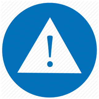 Blue Error, Danger Icon PNG images