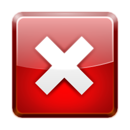Square X Error Icon PNG images