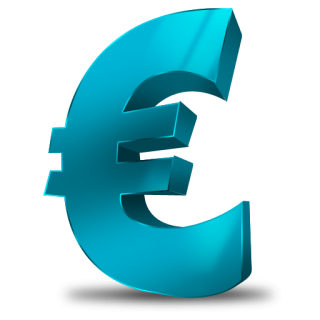 Euro sign 1 euro coin, Euro sign transparent background PNG clipart