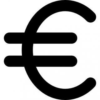 Euro Symbol Icon Drawing PNG images
