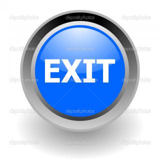Exit Steel Glosssy Icon PNG images